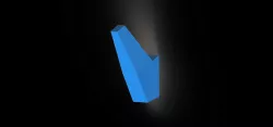 Low poly coat hook