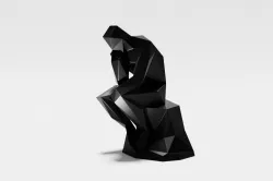 Lowest poly The Thinker