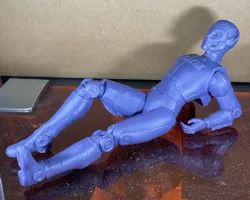 Lying pose of Magnus Robot Figher Robot ...