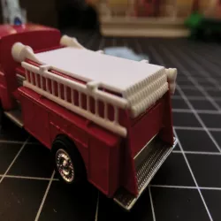 Matchbox No 29 Pumper truck hose/ladder/pipes assembly