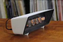 Midcentury Nixie Digital Clock Case