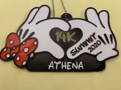 Minnie Mouse Keychain Heart Hands