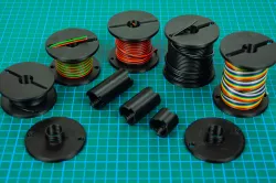 Modular Spool for Cables, Wires, Rope, String, Lace, etc.