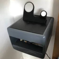 Modular wireless charging bedside shelf
