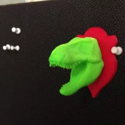 Mounted T-Rex Head Trophy