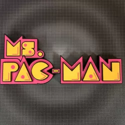 Ms. Pac-Man 3D Logo