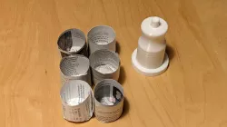 newspaper sowing buckets