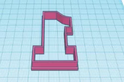 Number One Cookie Cutter
