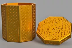 Octogonal box with top