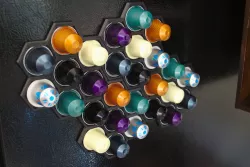 Parametric Nespresso Capsule Honeycomb Rack