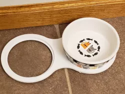 Pet Bowl Holder for two bowls, 4.5in, 115mm wide
