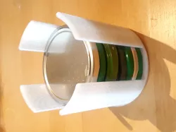 Pickle jar lid stacker/holder (parametric)