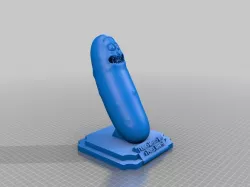 Pickle Rick On a Podium With Text