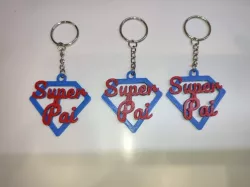 PORTA CHAVES SUPER PAI KEYCHAIN