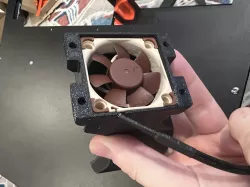 Prusa Box Enclosure - Einsey Motherboard cooling duct with fan 40mm Noctua remix