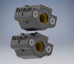 Prusa MK3/S Mini Y-Achse Gehäuse für Sinterbronzelager 8x14x20 - X-Achse Adapter (neu)