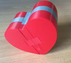 Puzzle #5 Heart puzzle, secret gift box