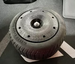 Realistic Wheel Disc with nut for Lego McLaren F1 42141