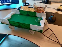 Semi modular trailer for RC cars. Heavy duty. 36cm long
