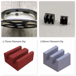 Simple Filament Clip - 1.75mm and 2.85mm