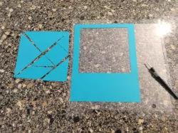 Tangram Silhouette cut files