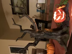 Tea Light Jack-O-Lantern & Scary Tree