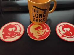 The Long Dark Fox Coaster MultiMaterial