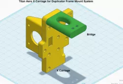 Titan Aero X Carriage for Duplicator Frame Mount System