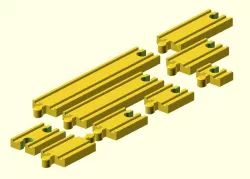 Toy Wood Train Track / Spielzeug Holzeisenbahn Schienen / Gerade / BRIO Thomas IKEA eBay kompatibel