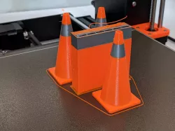 Traffic cone printing test model 3 part