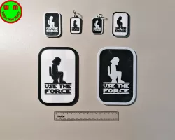 Use the Force Wall Sign and Keyring