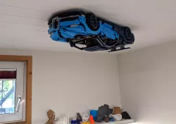 Wall / ceiling mount for LEGO Bugatti Chiron