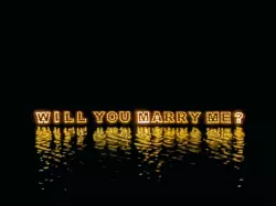 Will You Marry Me? Floating Light Display