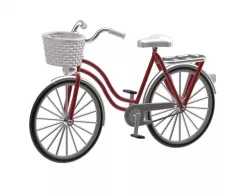 Womens bike H0 scale