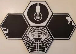 100Hex Wall Frames (Filament Saver Remix)