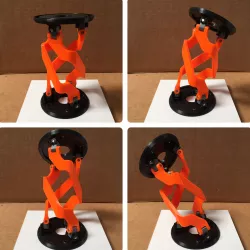 2-DOF 3-link robot wrist study model