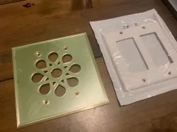 2 Gang Outlet Vent Cover (blank version included)