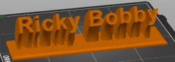 3D Nameplate From Tutorial (Ricky Bobby)