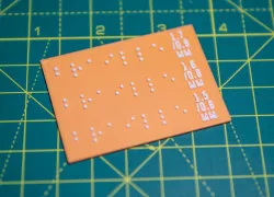 3D Printed Braille Test Calibration Print
