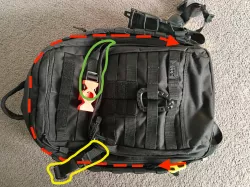 5.11 Rush backpack compression strap adjustment