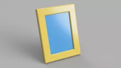 6 X 4 Photo Frame with Integral Stand and Backplate Lock (Portrait Orientation)