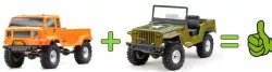Absima Crawler CR2.4 Sand RTR + additonal JEEP Body - Body Post