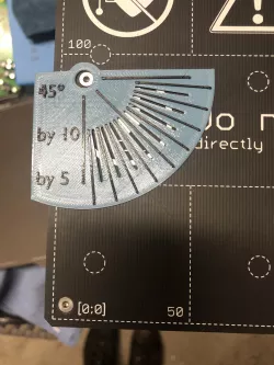 Angle Protractor - Octoprint Bed Leveling Nylock or Silicone Mod