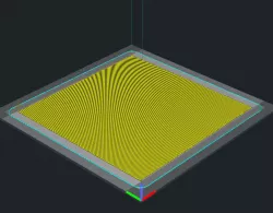 Bed adhesion test and residue remover print