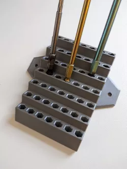 Bit holder for wall mount