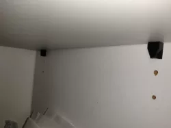 Closet shelf pin