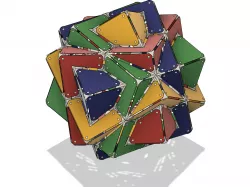 Cube Fourfold Lamp for IKEA Hemma