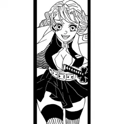 Demon Slayer - Mitsuri Kanroji -Kimetsu no yaiba 2D Wall art Set