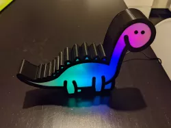 Dino Night Light (with DC jack and Wemos/Lolin D1 Mini mount)