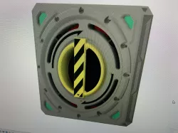 Door lock actuator scifi